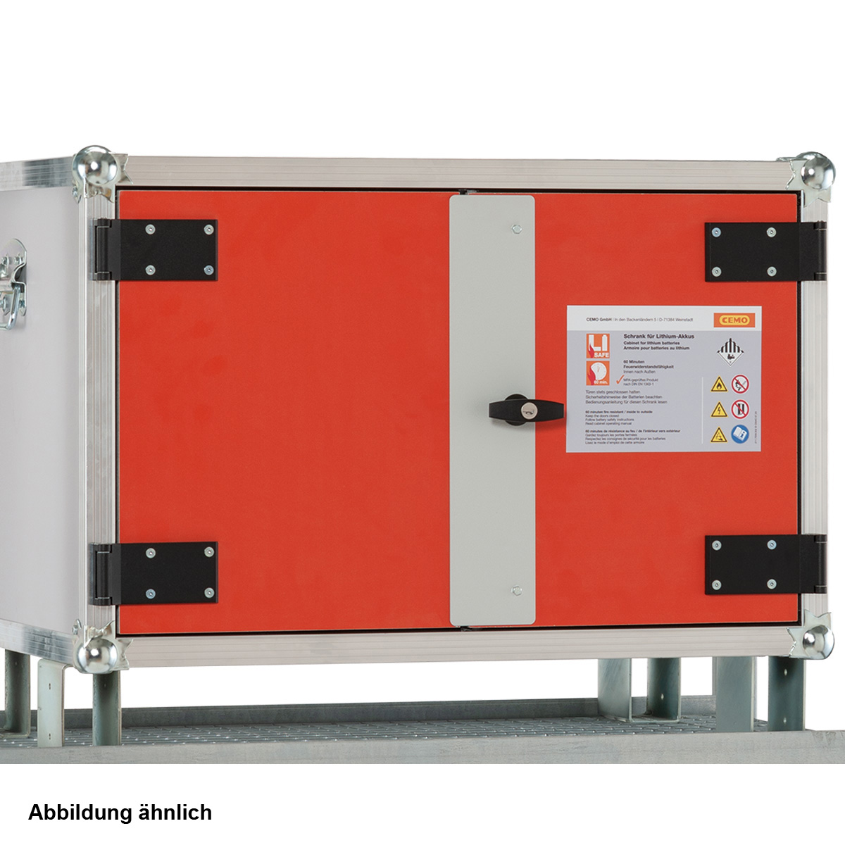 711891_1 Li-SAFE Akku-Lagerschrank 8/5 lockEX mit Stapelfüßen und Rauchmelder