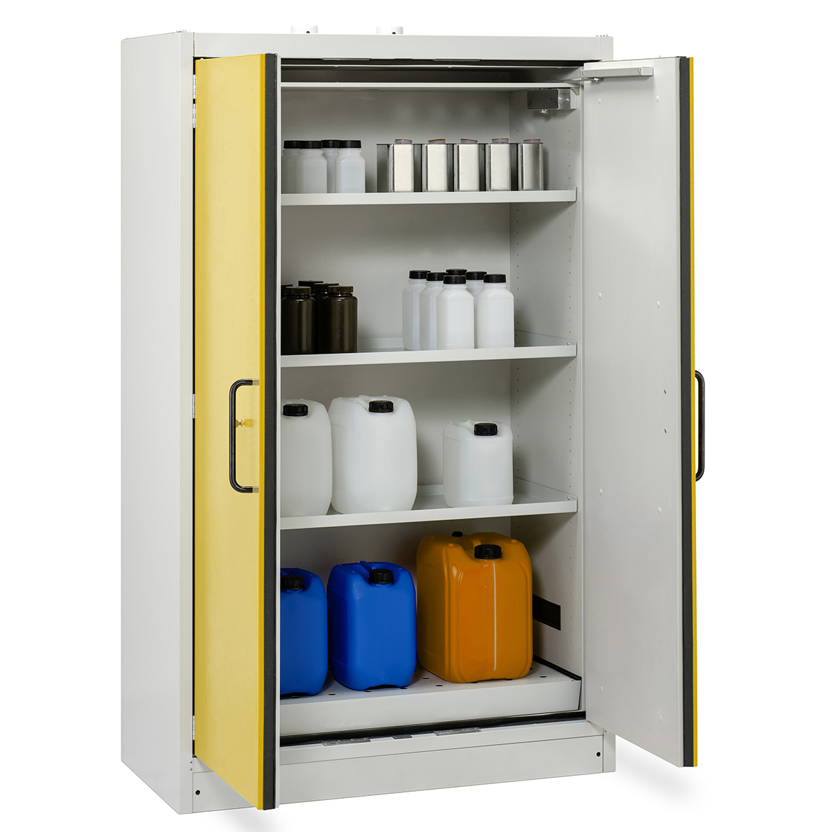 712127_1 F-SAFE Sicherheitsschrank 12/20 Typ 90 für Gebinde bis 30 Liter, Tür gelb