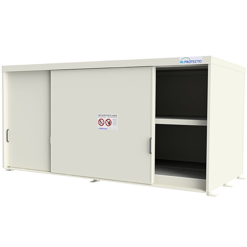 Regalcontainer mit Schiebetoren und 2 Lagerebenen – Typ RC 26-2XX.2