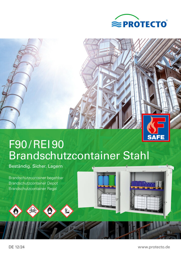 F-SAFE Brandschutzcontainer F90 – Stahl