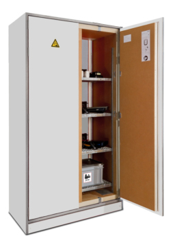 17145_1 PRIORIT Gefahrstoffschrank PRIOCAB-LI EI90 BAT Lagerschrank für LI-Batterien, mit Löscheinheit