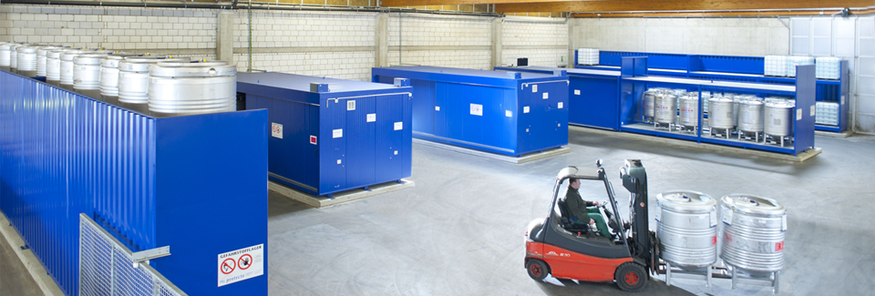 Fire protection storage and hazardous materials storage from Protecto