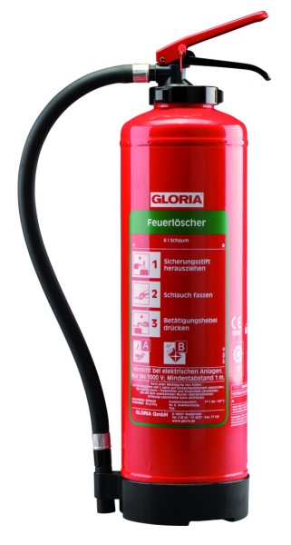 Gloria Bio-Schaum-Feuerlöscher SE+6EASY