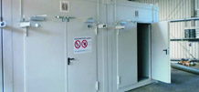 In-house hazardous materials storage rooms offer all-round fire protection