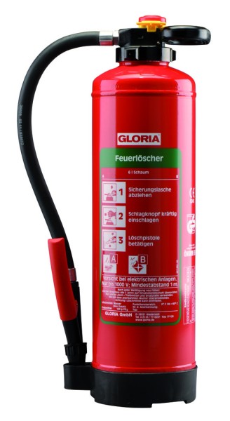 Gloria Bio-Schaum-Feuerlöscher SE+6PRO