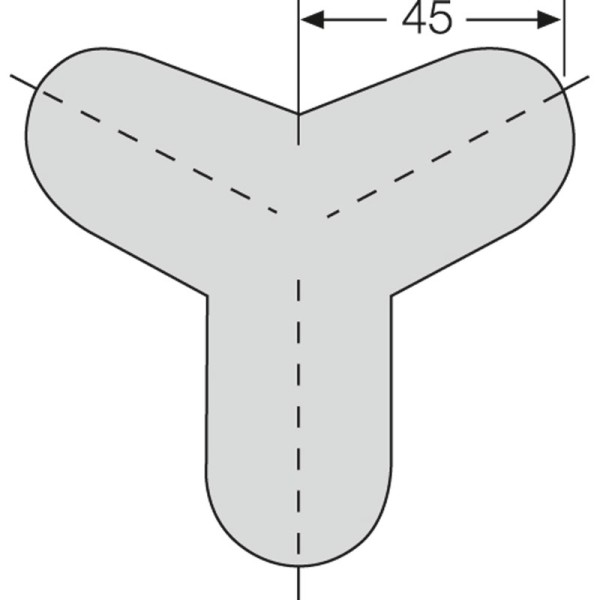 Prallschutz Kantenschutz Kreis Kantenlänge 45 mm