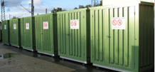 Hazardous material containers for district foresteries in Hesse