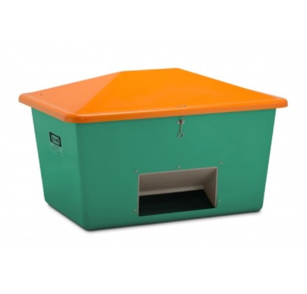 Streugutbehälter 1100l grün/orange