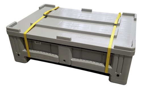 Kunststoffbehälter von Protecto für die Lagerung von Lithium-Ionen-Batterien
